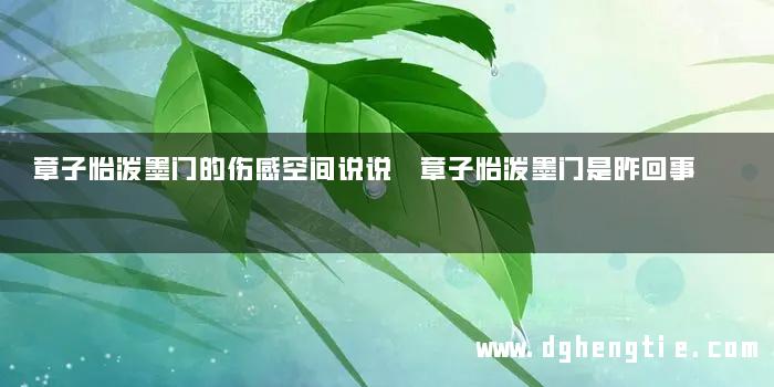 章子怡泼墨门的伤感空间说说 章子怡泼墨门是昨回事
